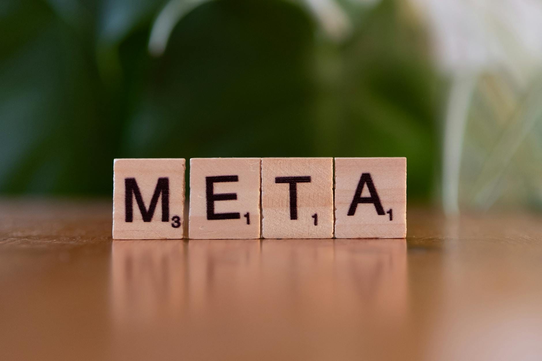 Aus Holzblöcken entsteht der Buchstabensatz „META